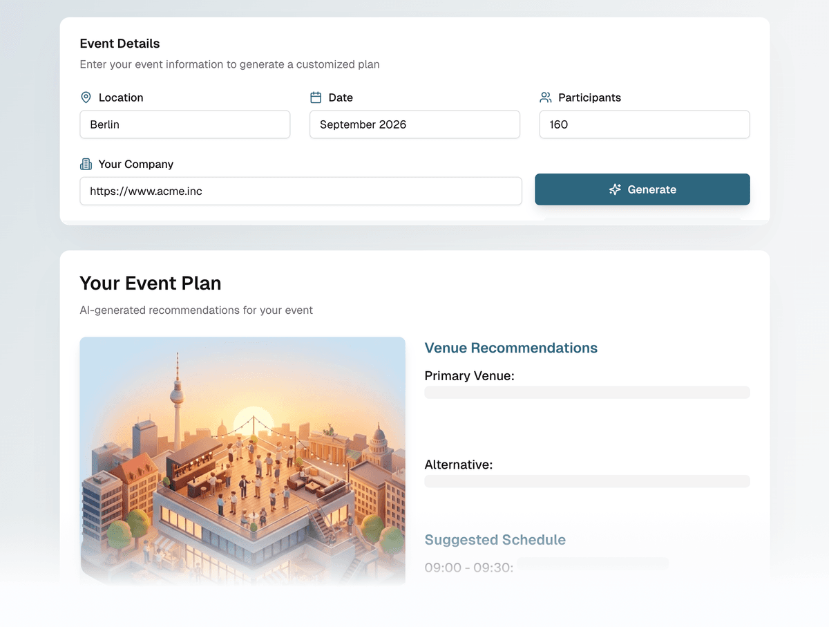 Event Planung