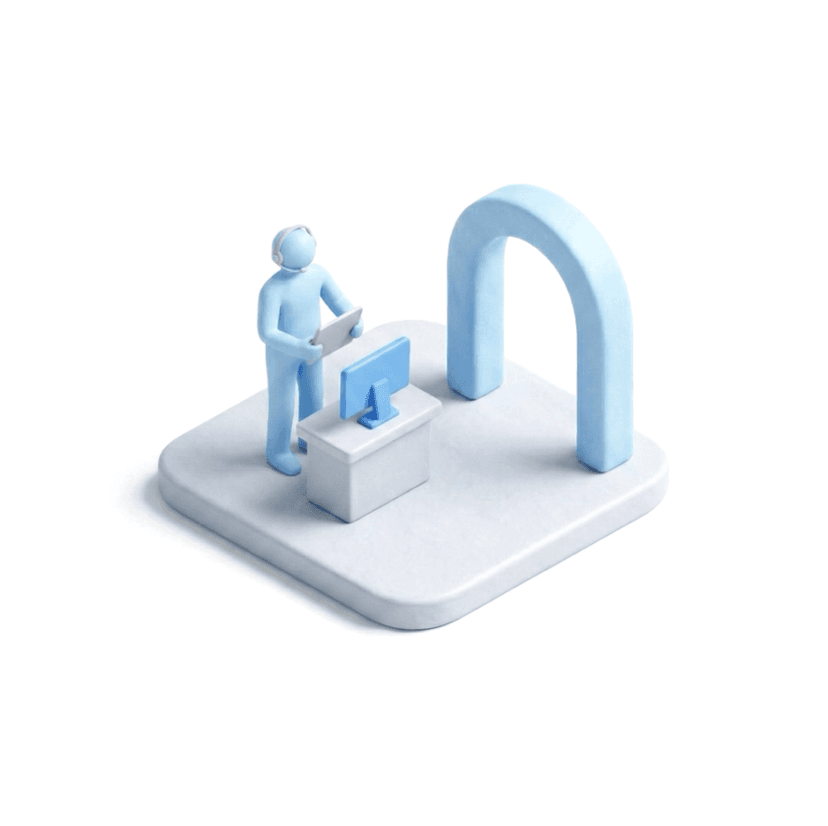 Customer support and concierge service illustration